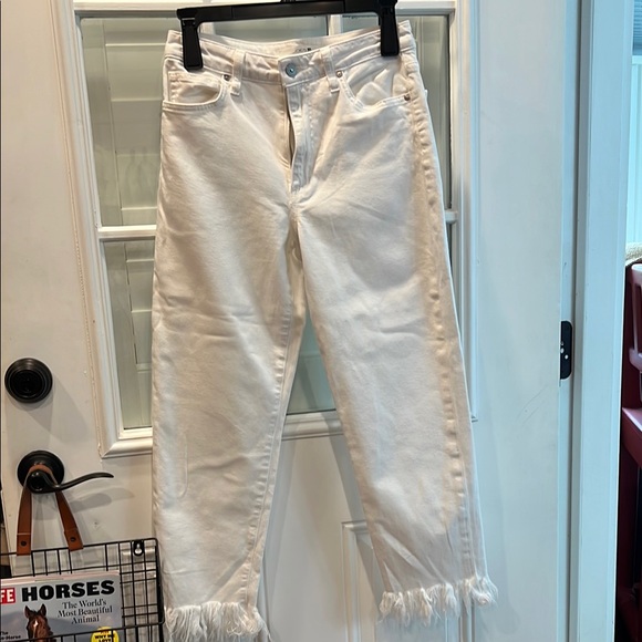 Joe's Jeans White Ankle Cropped Denim - Picture 1 of 5